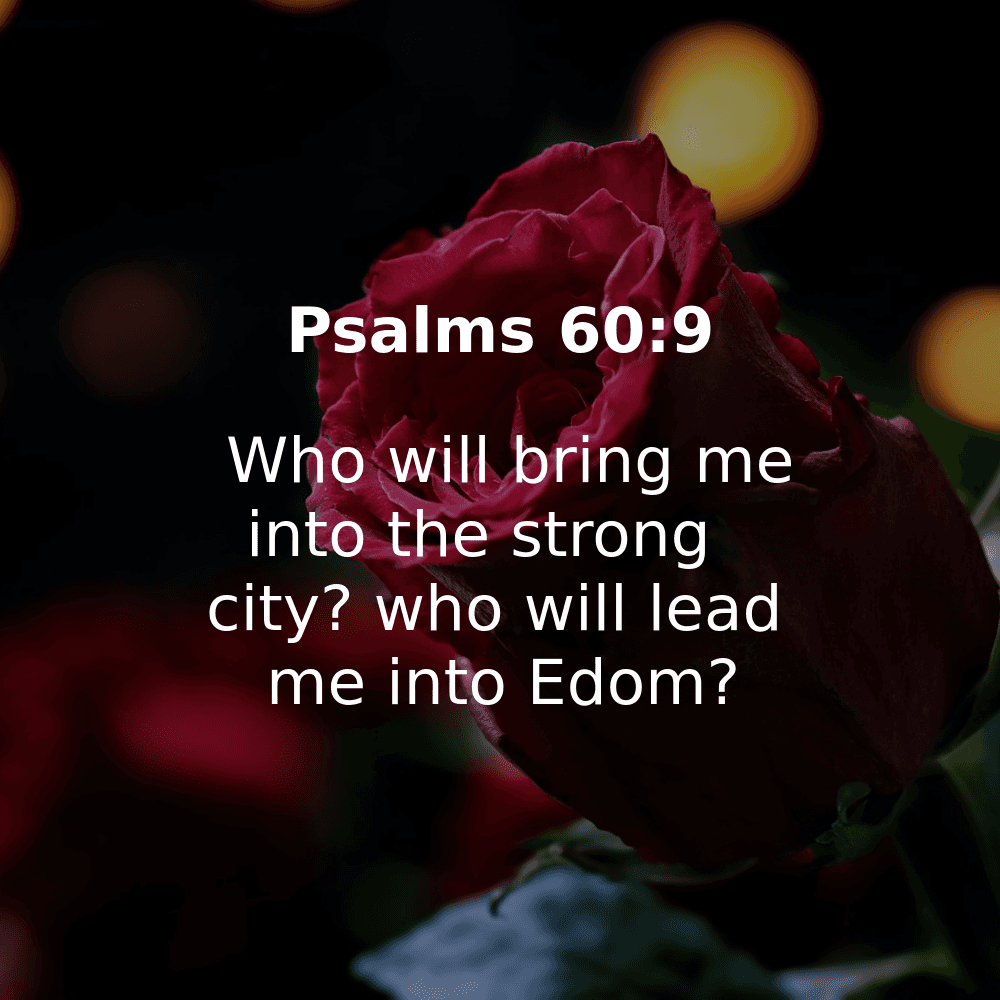 Psalms 60:9 - Bibleverses.net