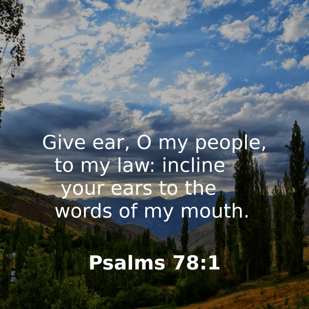 Psalms 78:1 - Bibleverses.net