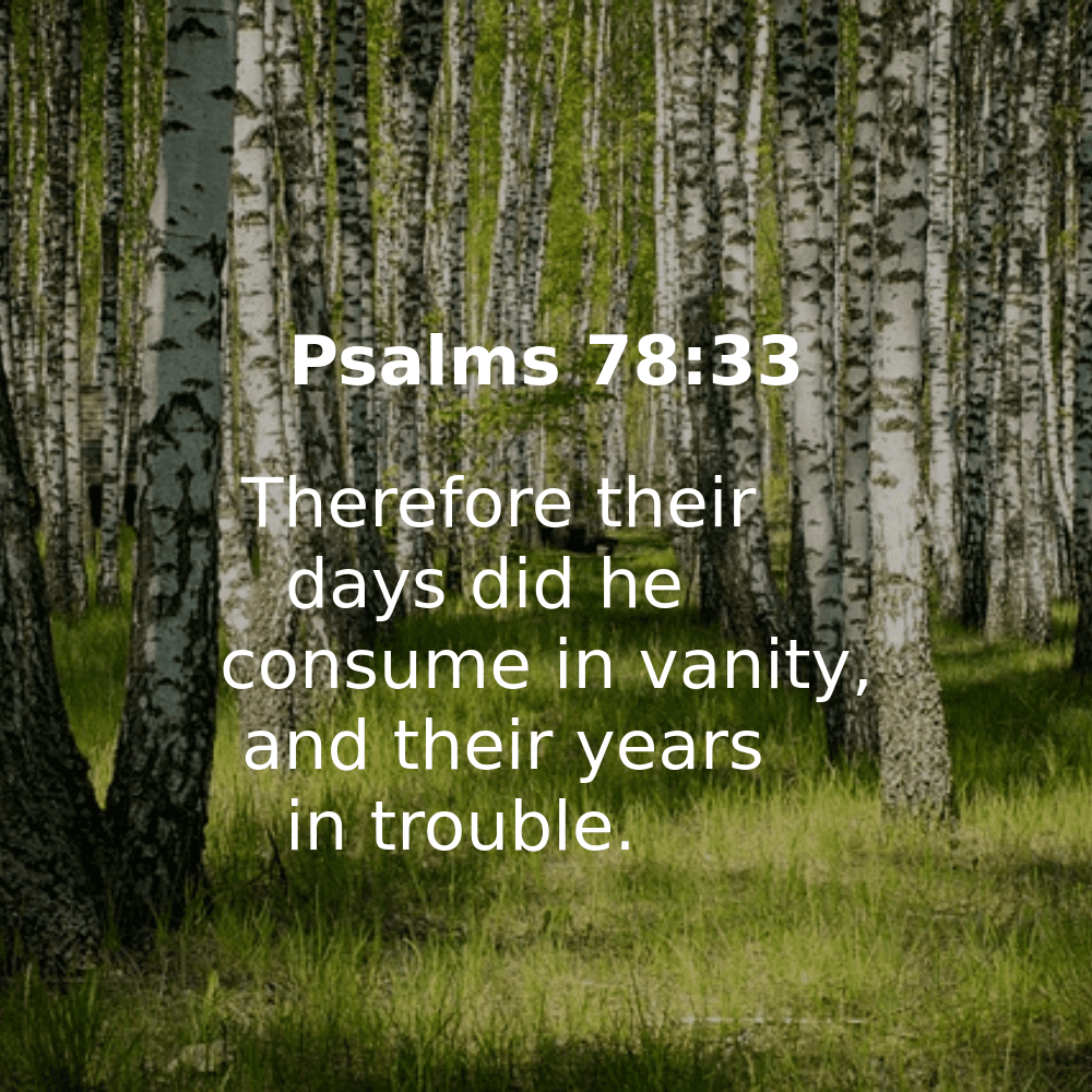 Psalms 78:33 - Bibleverses.net