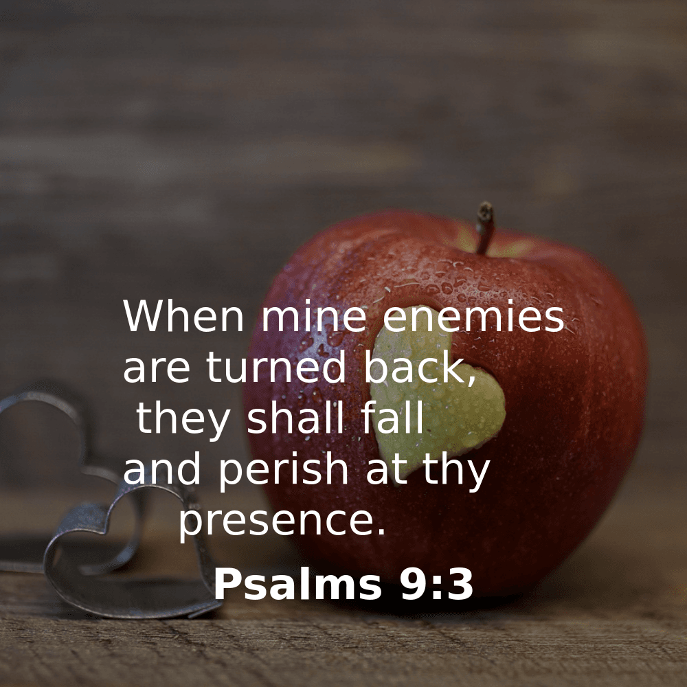 Psalms 9:3 - Bibleverses.net
