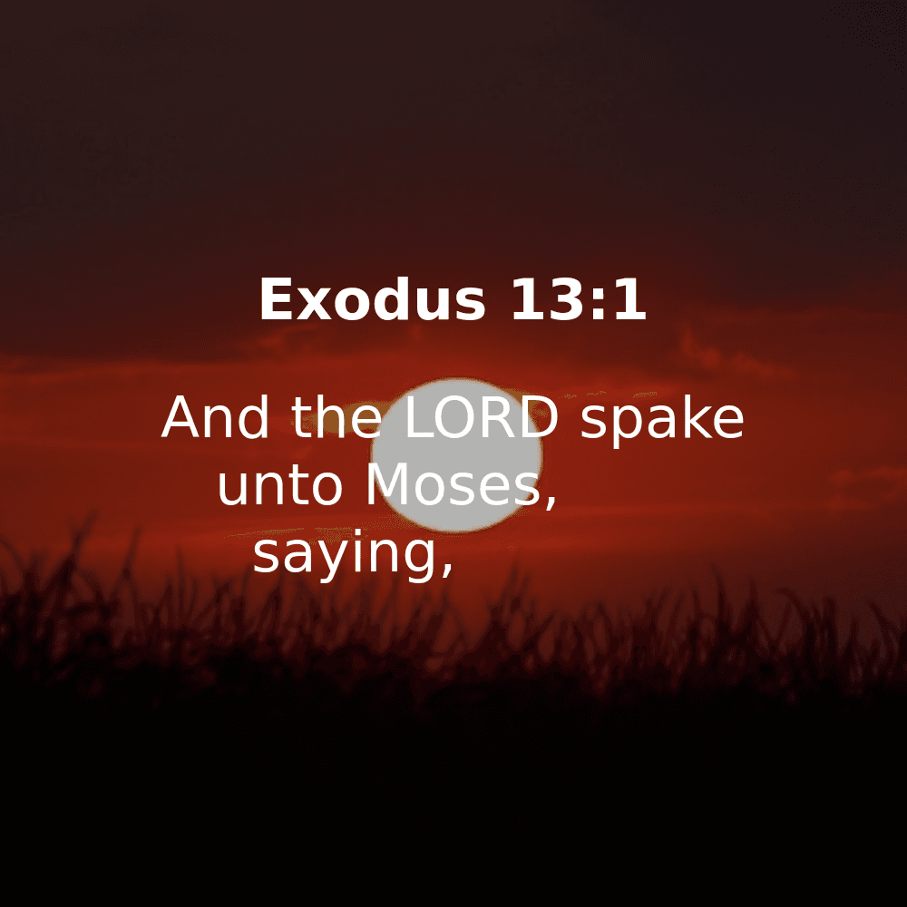 Exodus 13:1 - Bibleverses.net