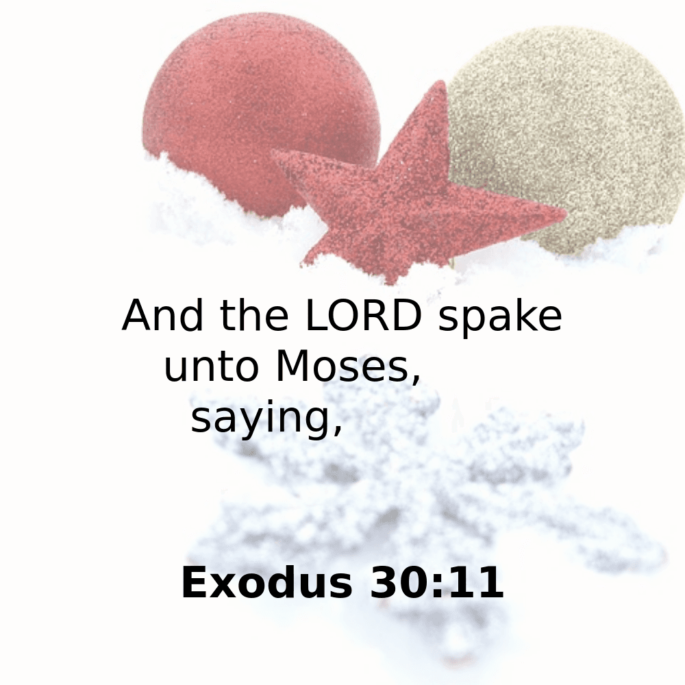 Exodus 30:11 - Bibleverses.net
