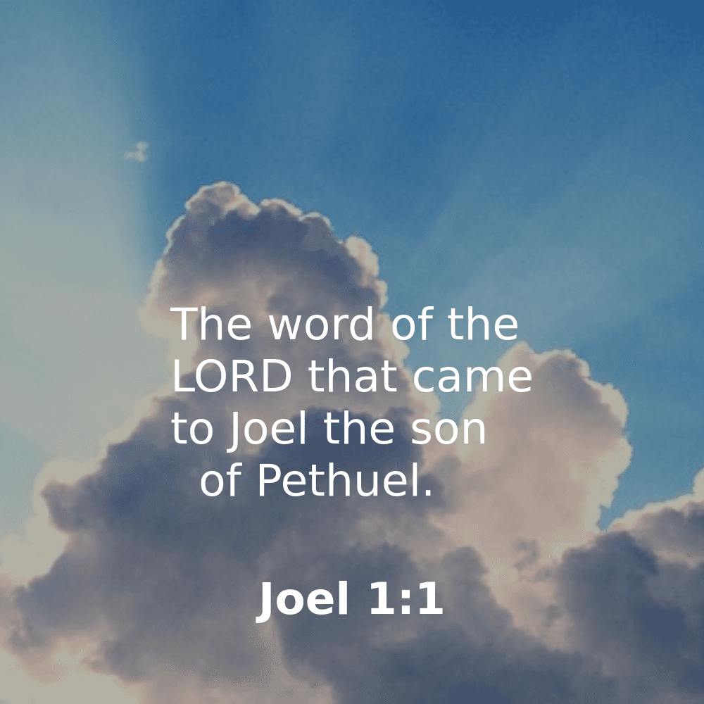 Joel 1:1 - Bibleverses.net