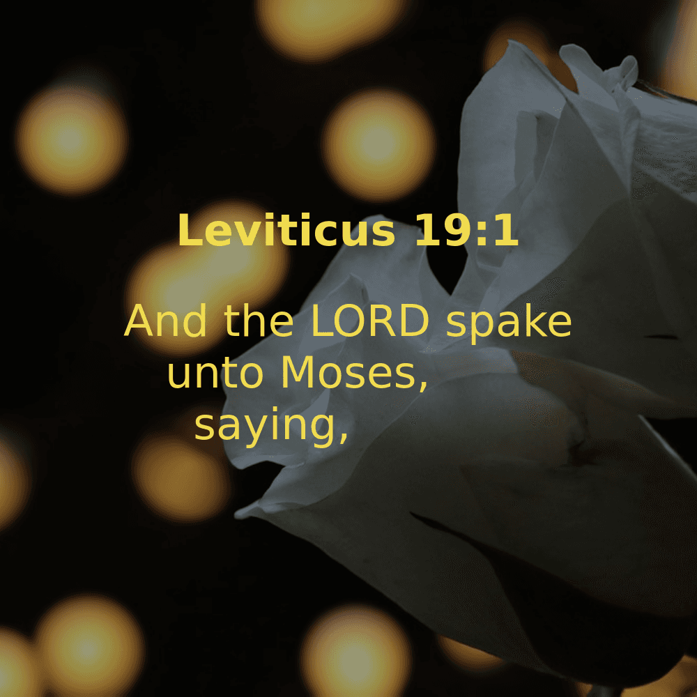 Leviticus 19:1 - Bibleverses.net