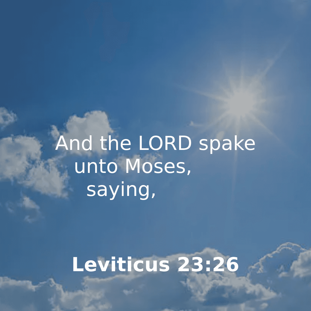 Leviticus 23:26 - Bibleverses.net