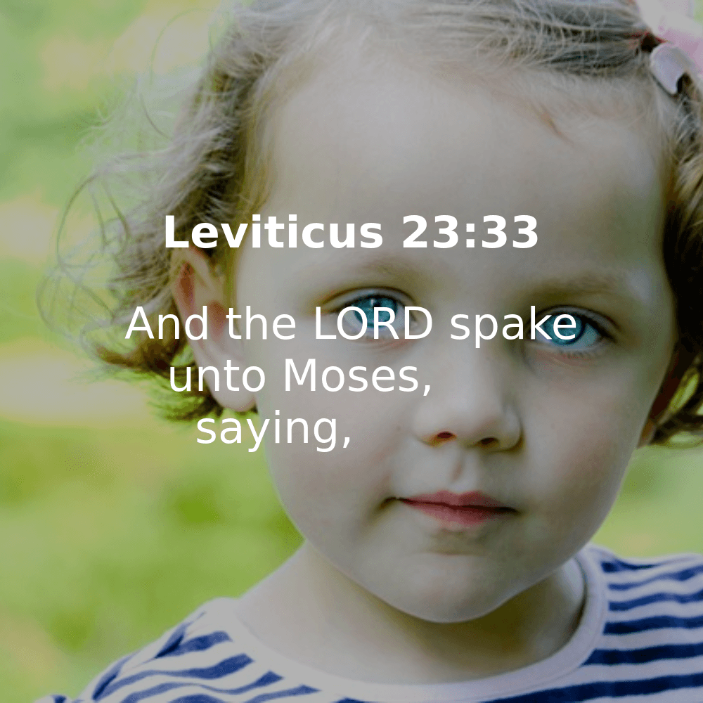 Leviticus 23:33 - Bibleverses.net