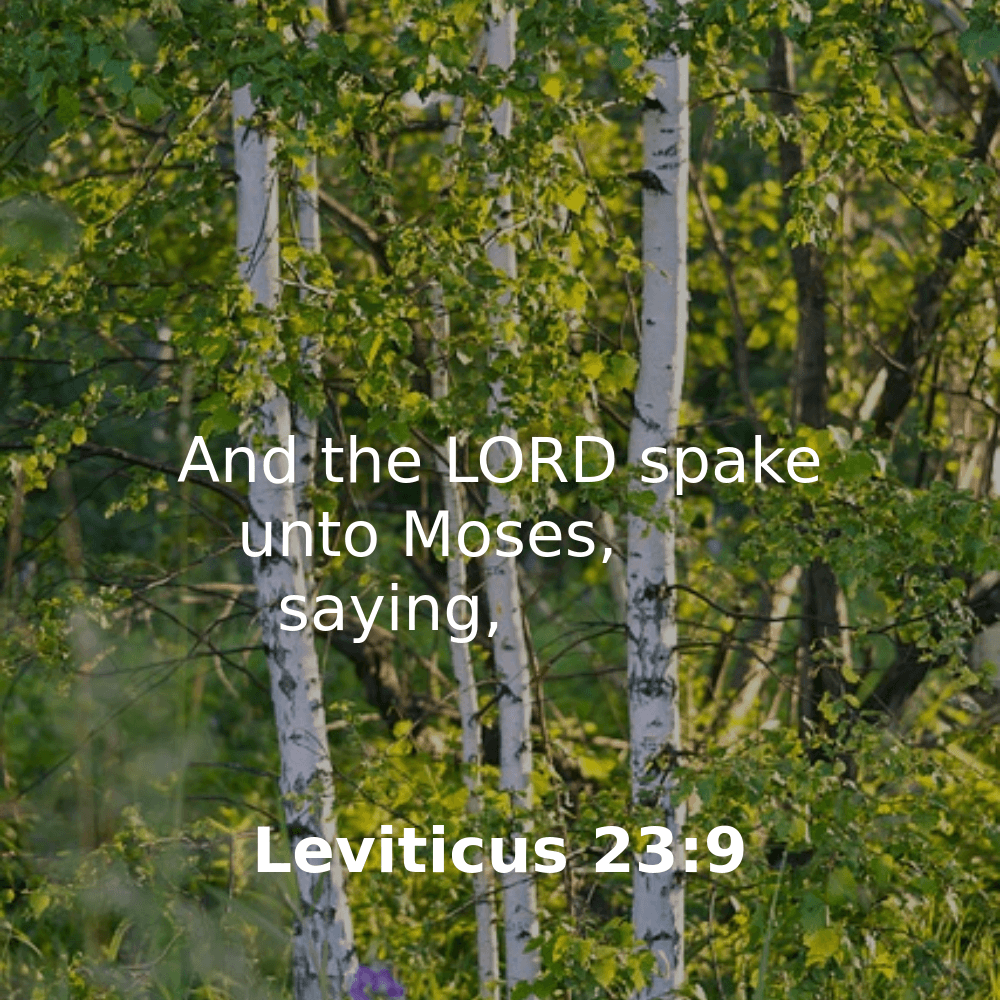 Leviticus 23:9 - Bibleverses.net