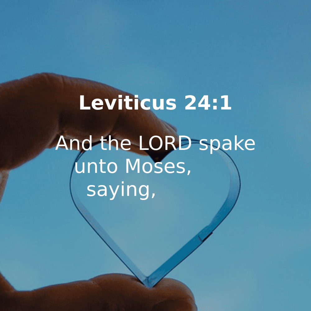 Leviticus 24:1 - Bibleverses.net