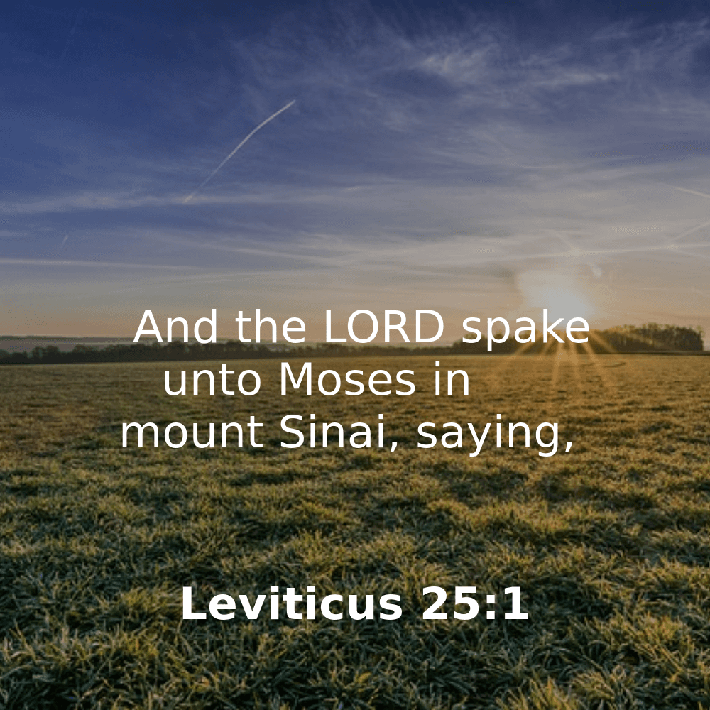 Leviticus 25:1 - Bibleverses.net