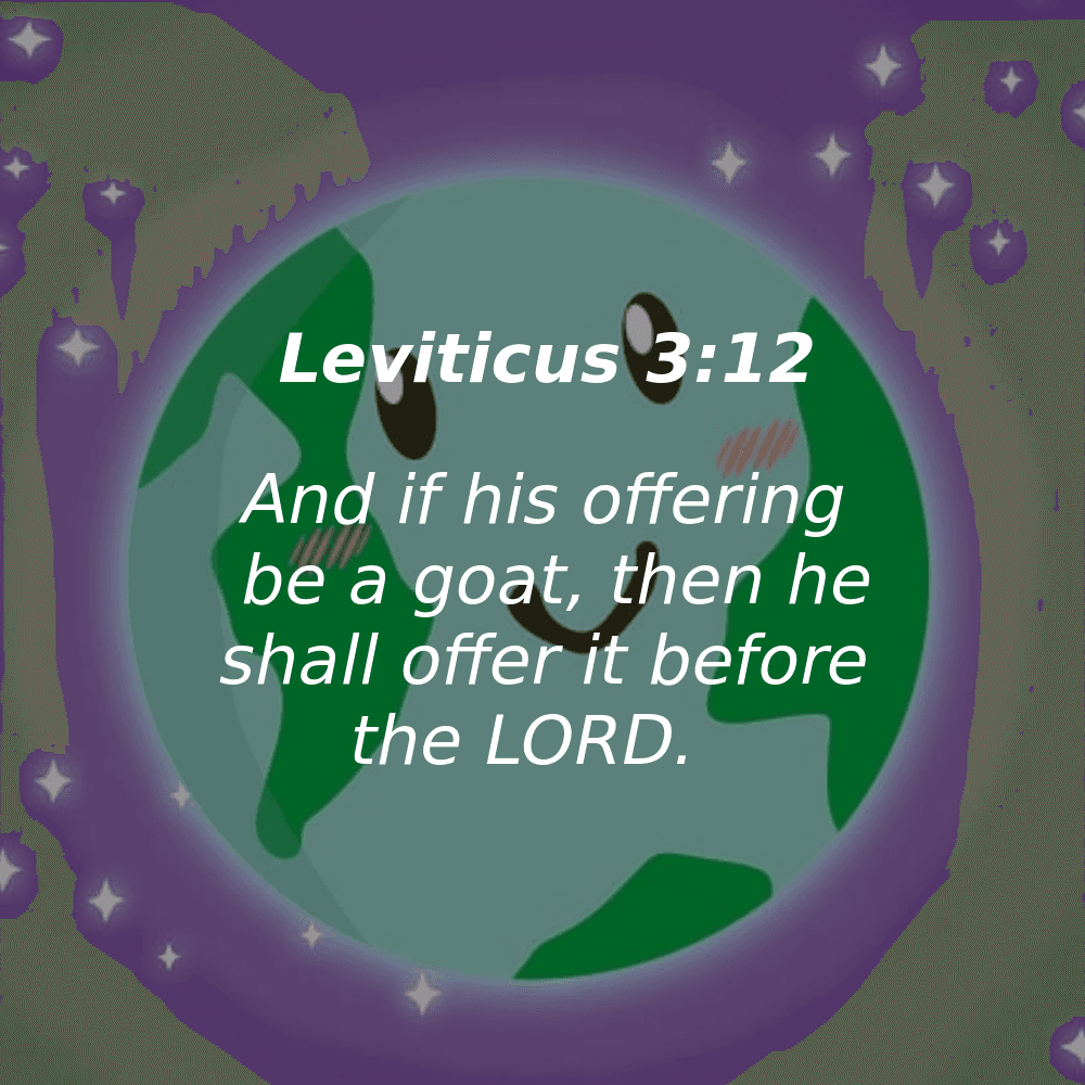 Leviticus 3:12 - Bibleverses.net