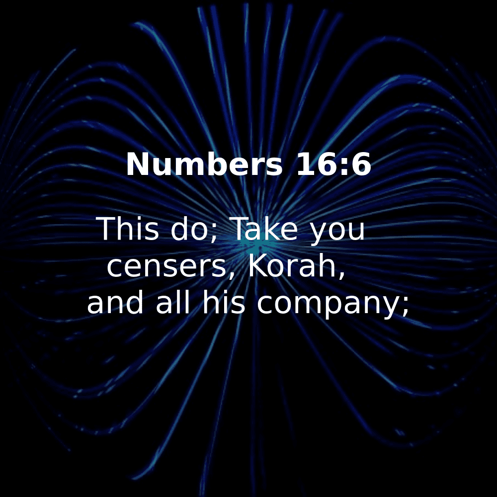 Numbers 16:6 - Bibleverses.net