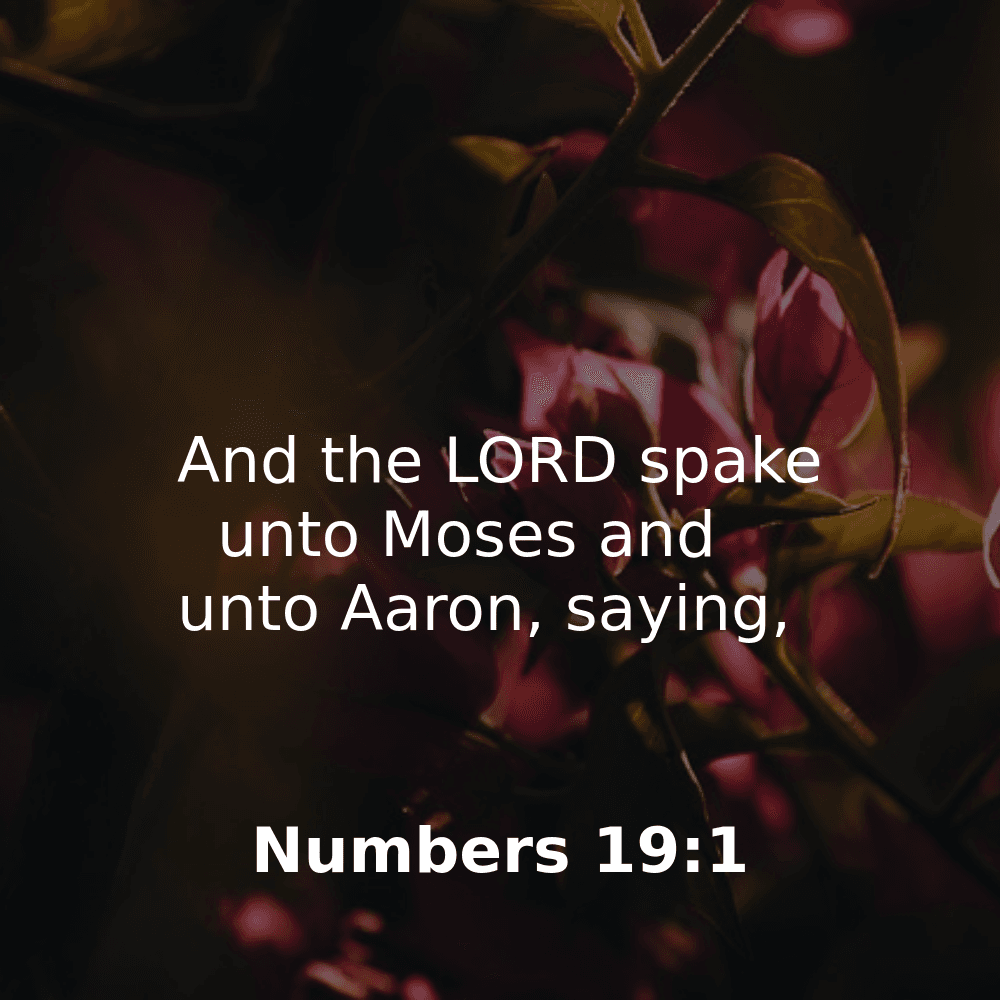 Numbers 19:1 - Bibleverses.net