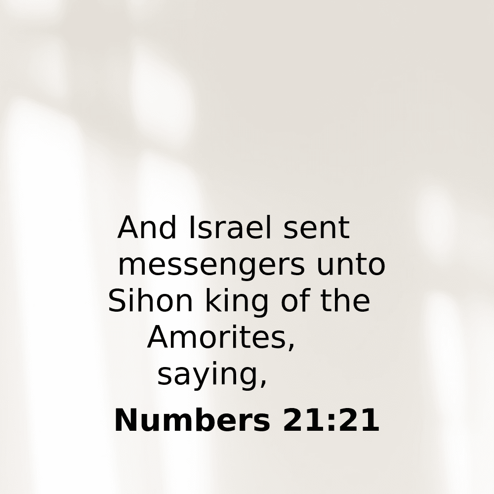 Numbers 21:21 - Bibleverses.net