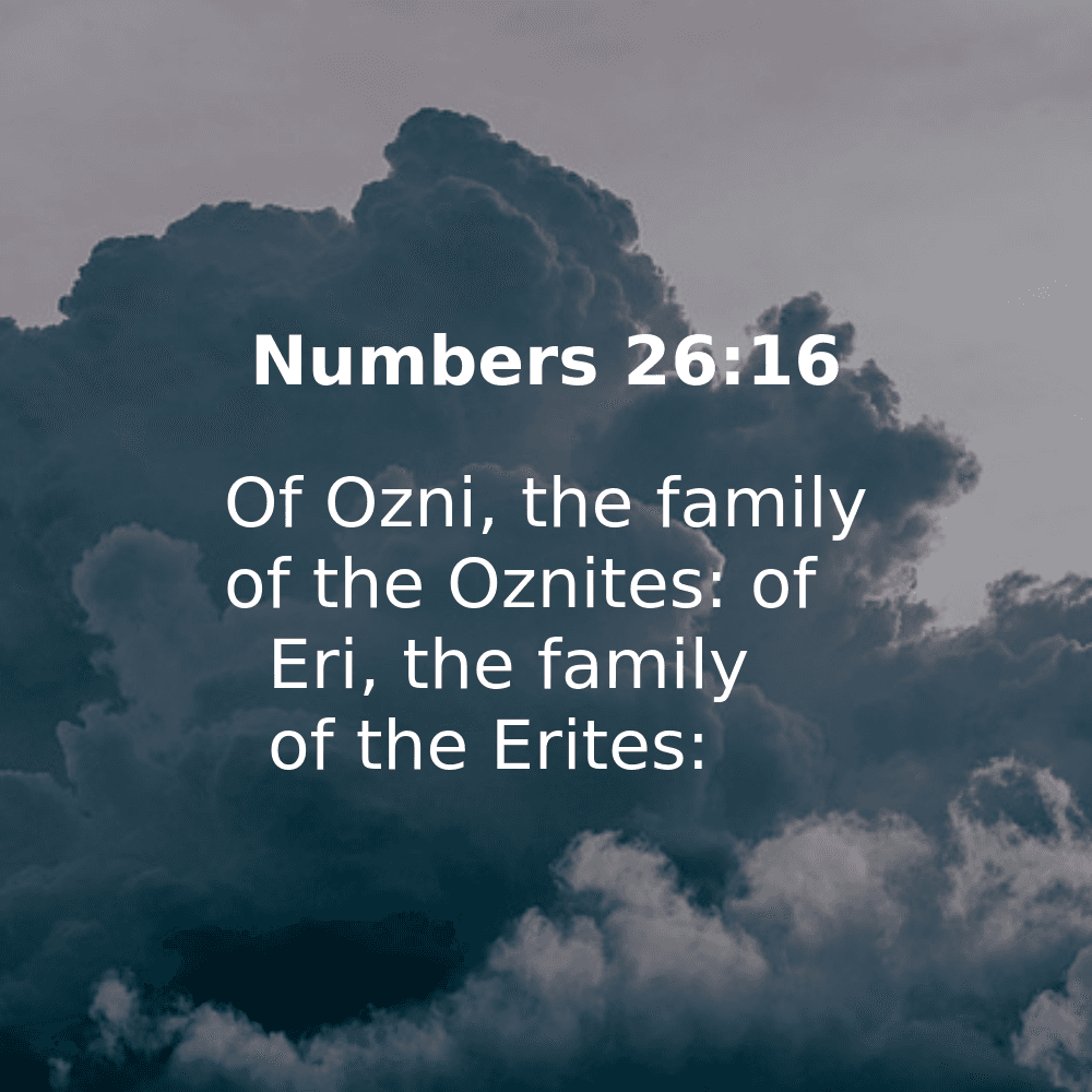Numbers 26:16 - Bibleverses.net