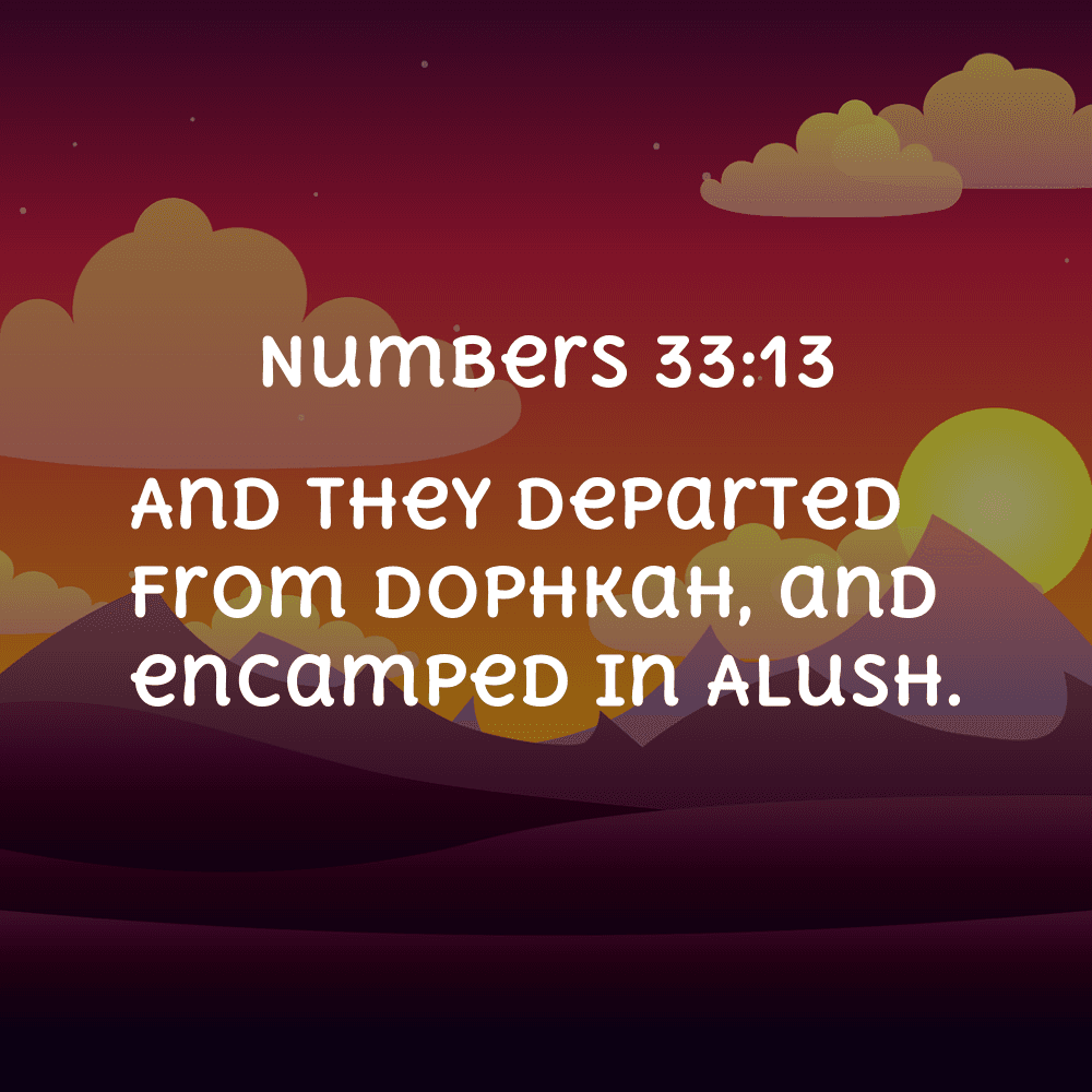 Numbers 33:13 - Bibleverses.net