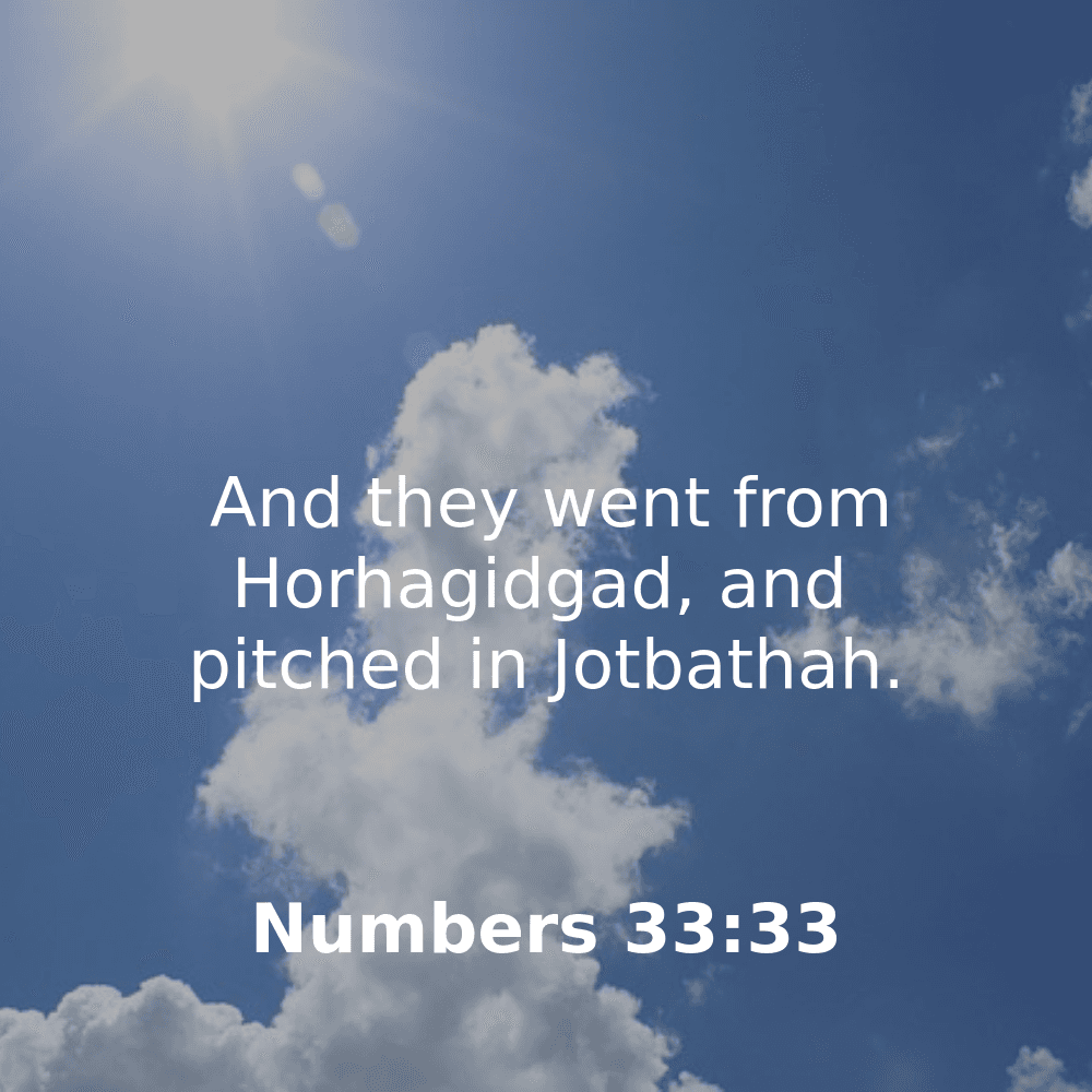 Numbers 33:33 - Bibleverses.net