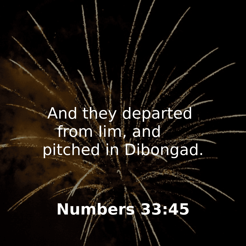 Numbers 33:45 - Bibleverses.net
