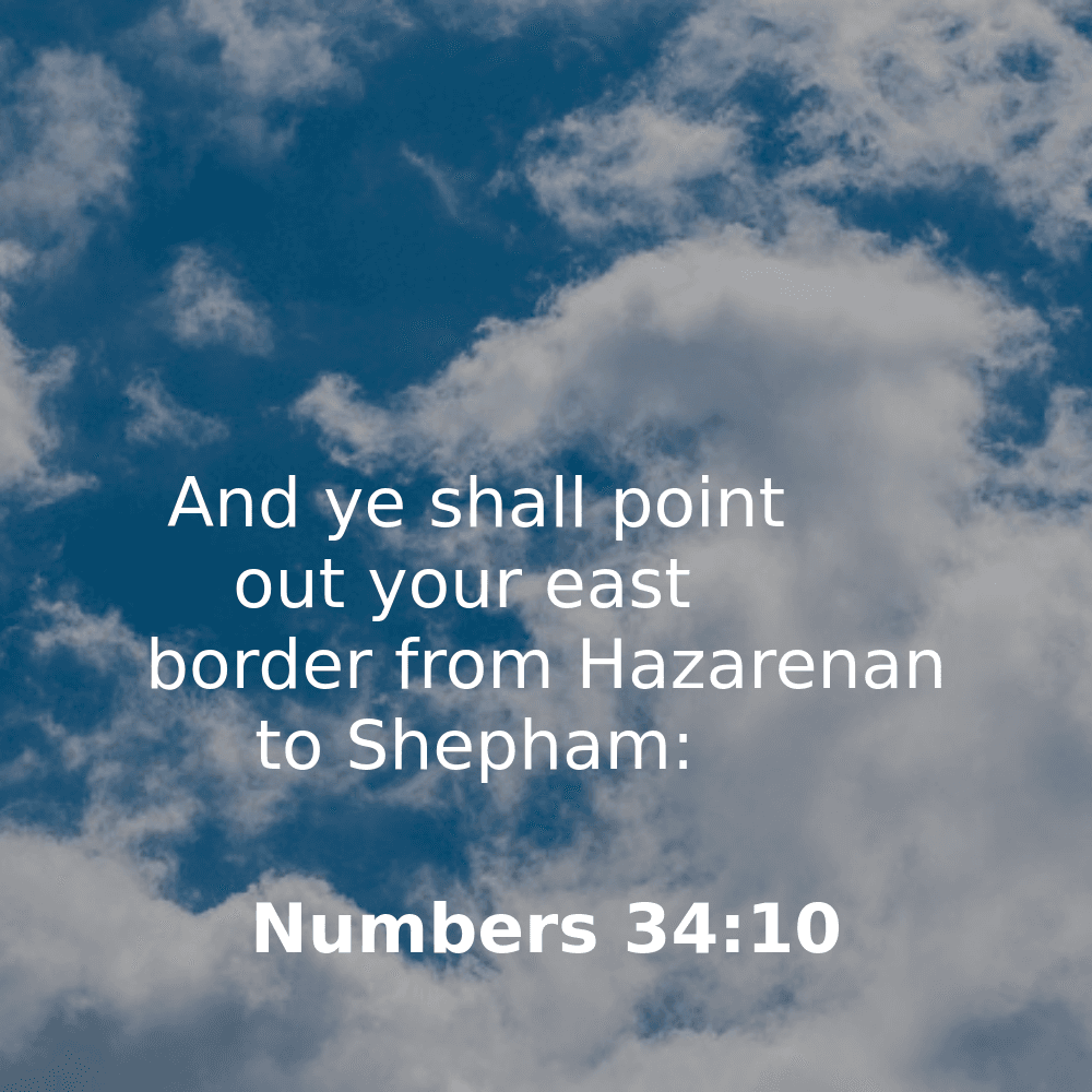 Numbers 34:10 - Bibleverses.net