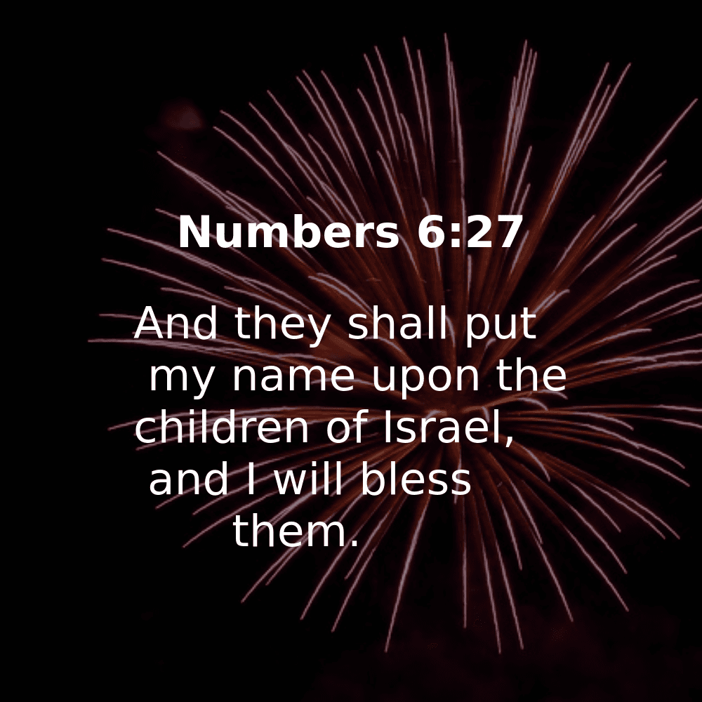 Numbers 6:27 - Bibleverses.net