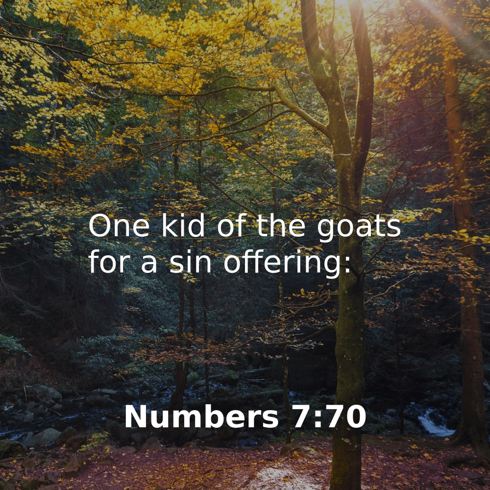 Numbers 7:70 - Bibleverses.net