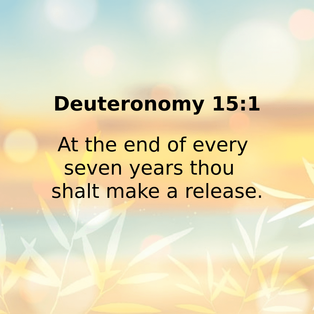 Deuteronomy 15:1 - Bibleverses.net