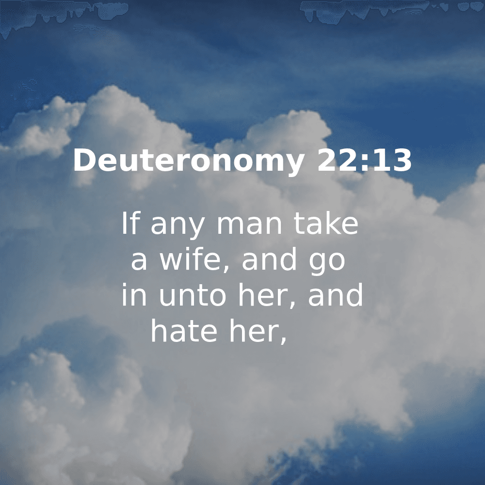 Deuteronomy 22:13 - Bibleverses.net