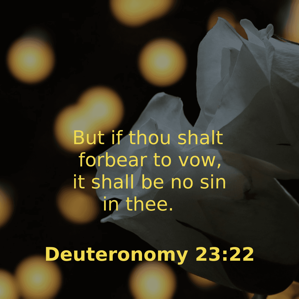 Deuteronomy 23:22 - Bibleverses.net