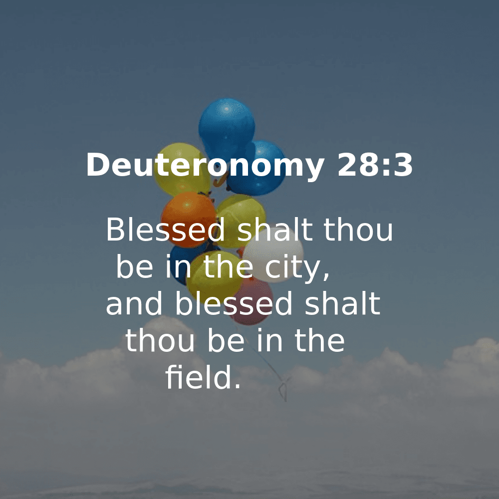 Deuteronomy 28:3 - Bibleverses.net