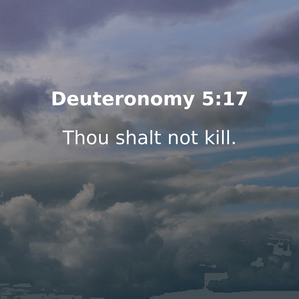 Deuteronomy 5:17 - Bibleverses.net