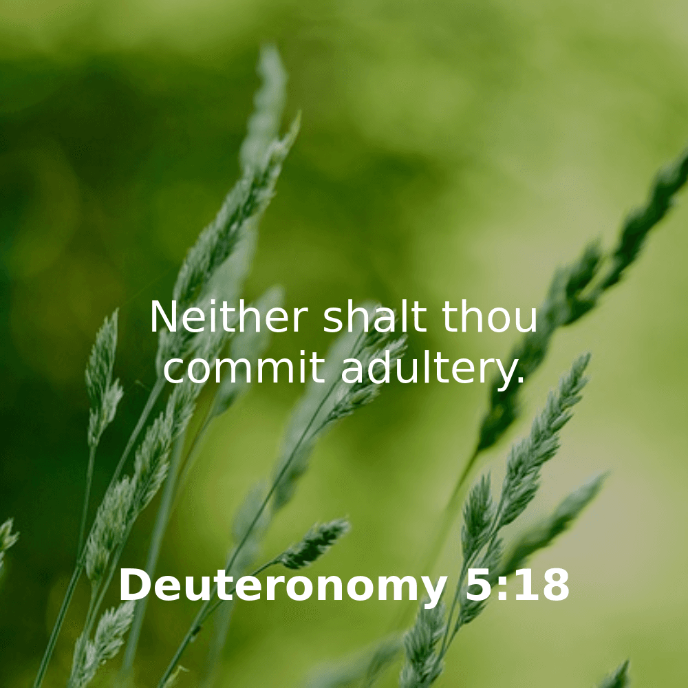 Deuteronomy 5:18 - Bibleverses.net