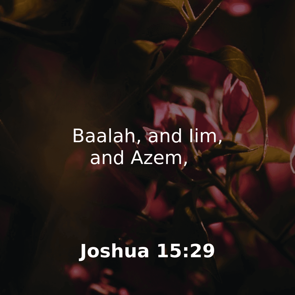 Joshua 15:29 - Bibleverses.net