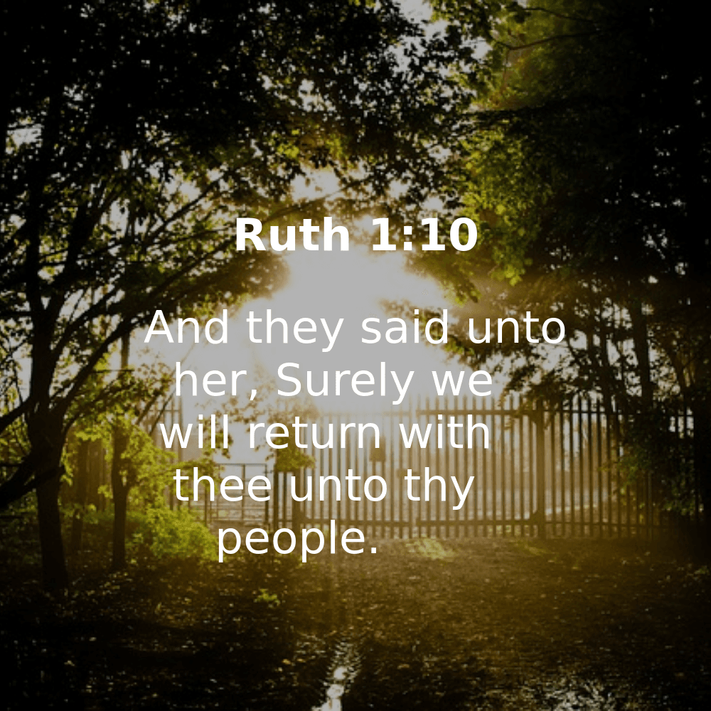 Ruth 1:10 - Bibleverses.net