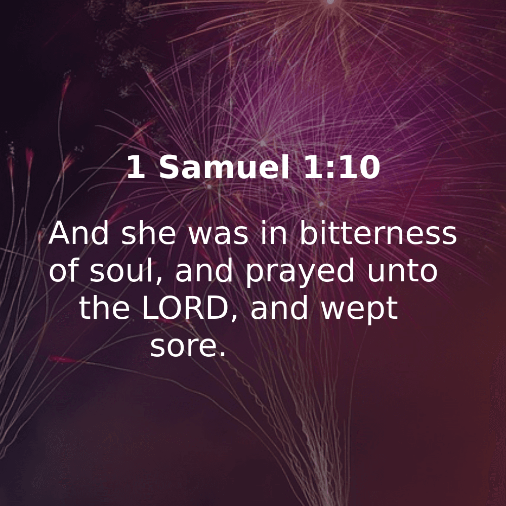 1 Samuel 1:10 - Bibleverses.net