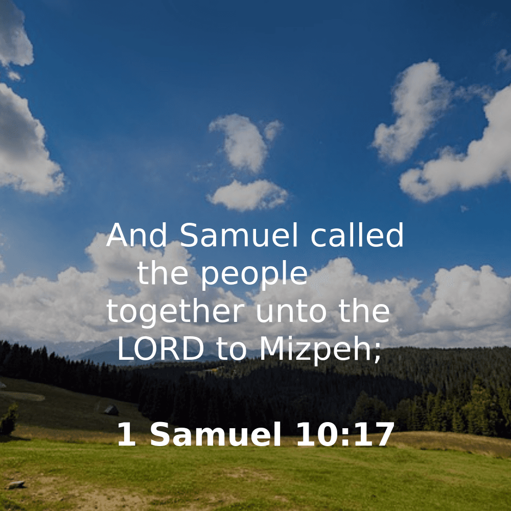 1 Samuel 10:17 - Bibleverses.net