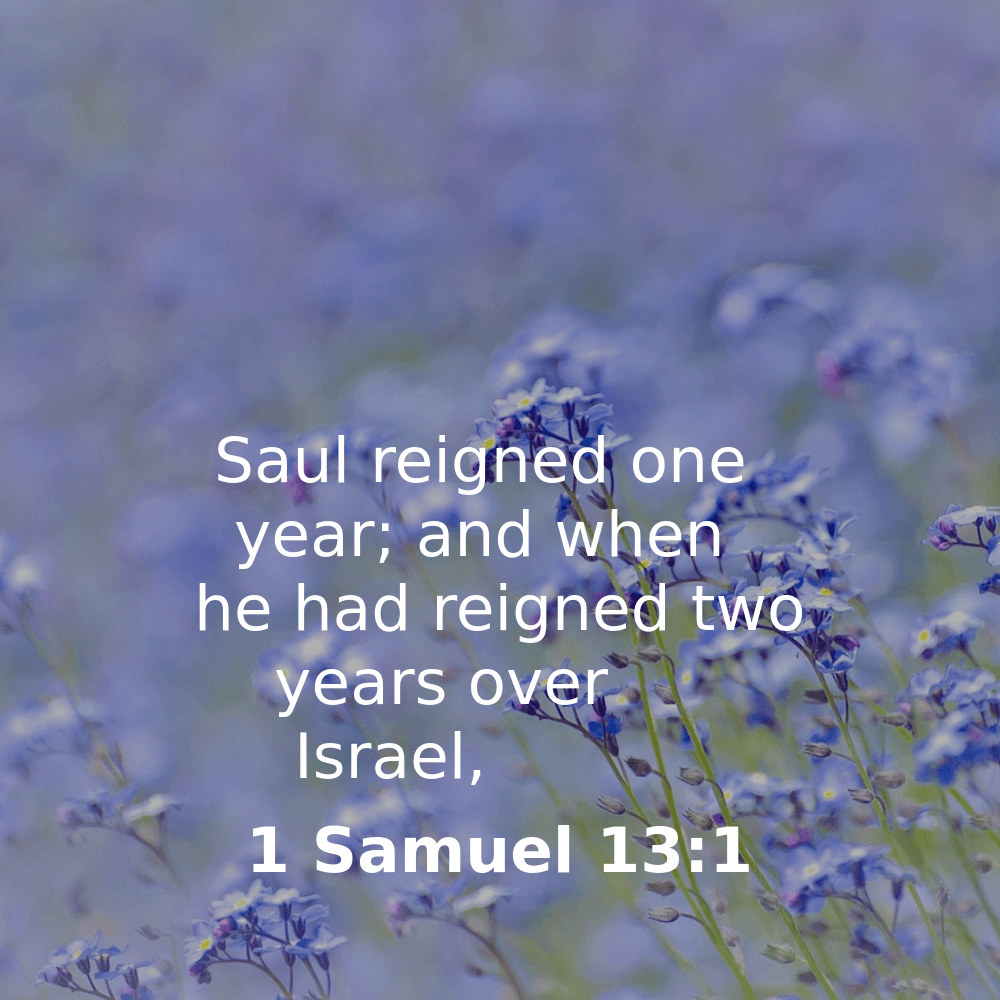 1 Samuel 13:1 - Bibleverses.net