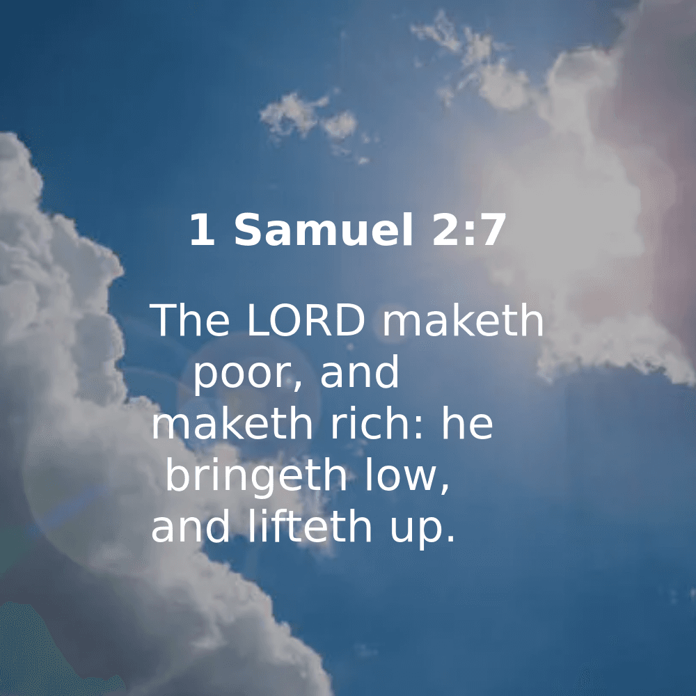 1 Samuel 2:7 - Bibleverses.net