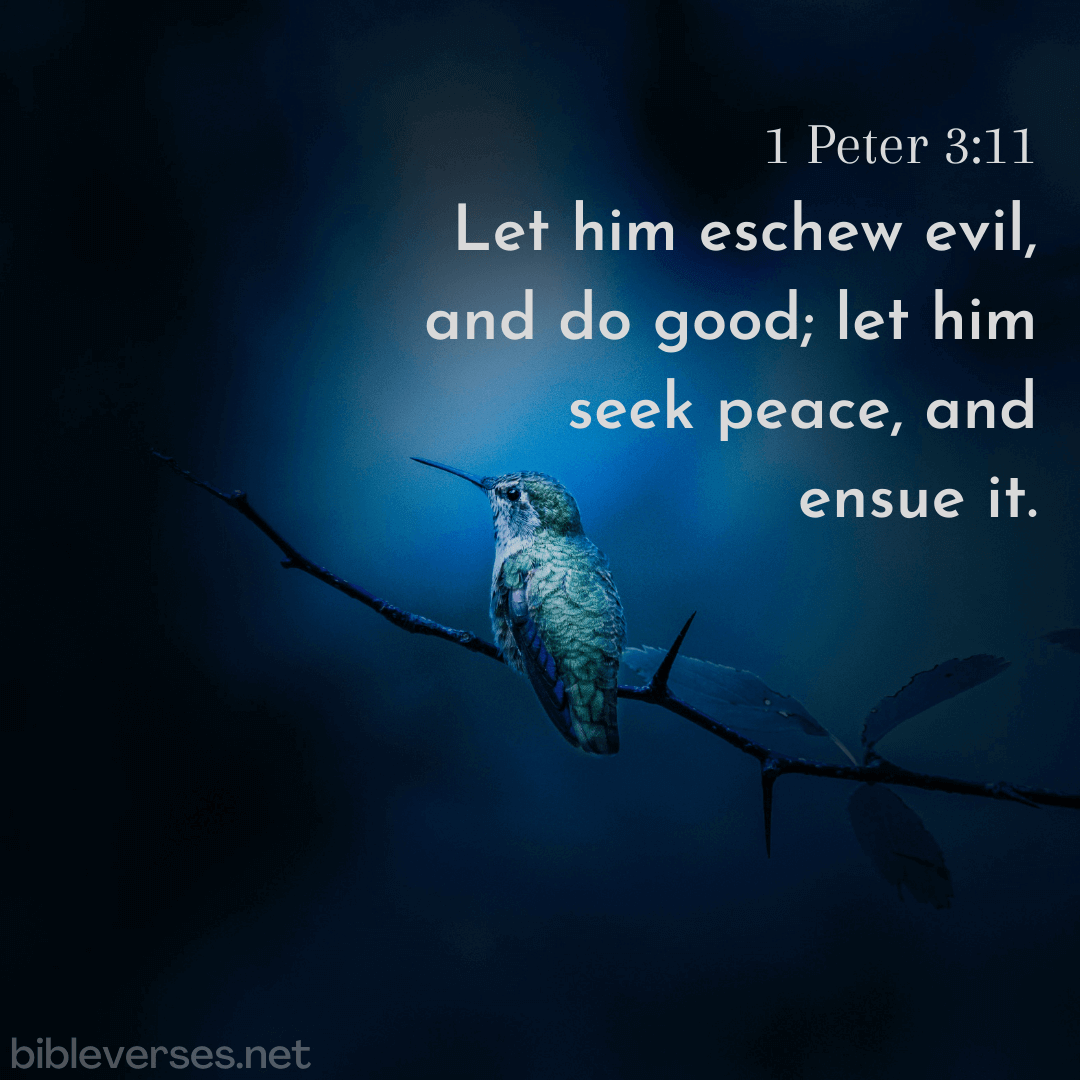 1 Peter 3:11 - Bibleverses.net