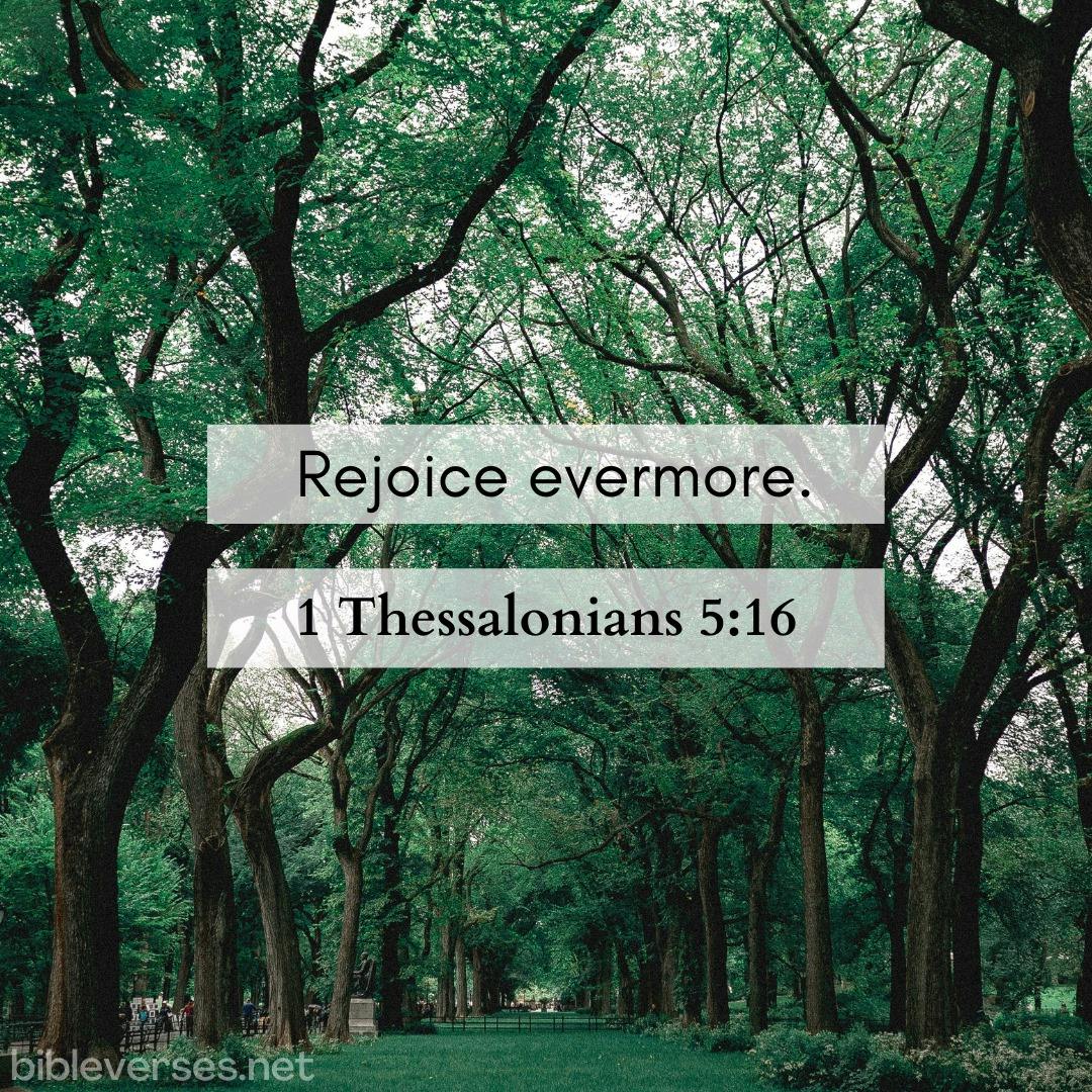 1 Thessalonians 5:16 - Bibleverses.net