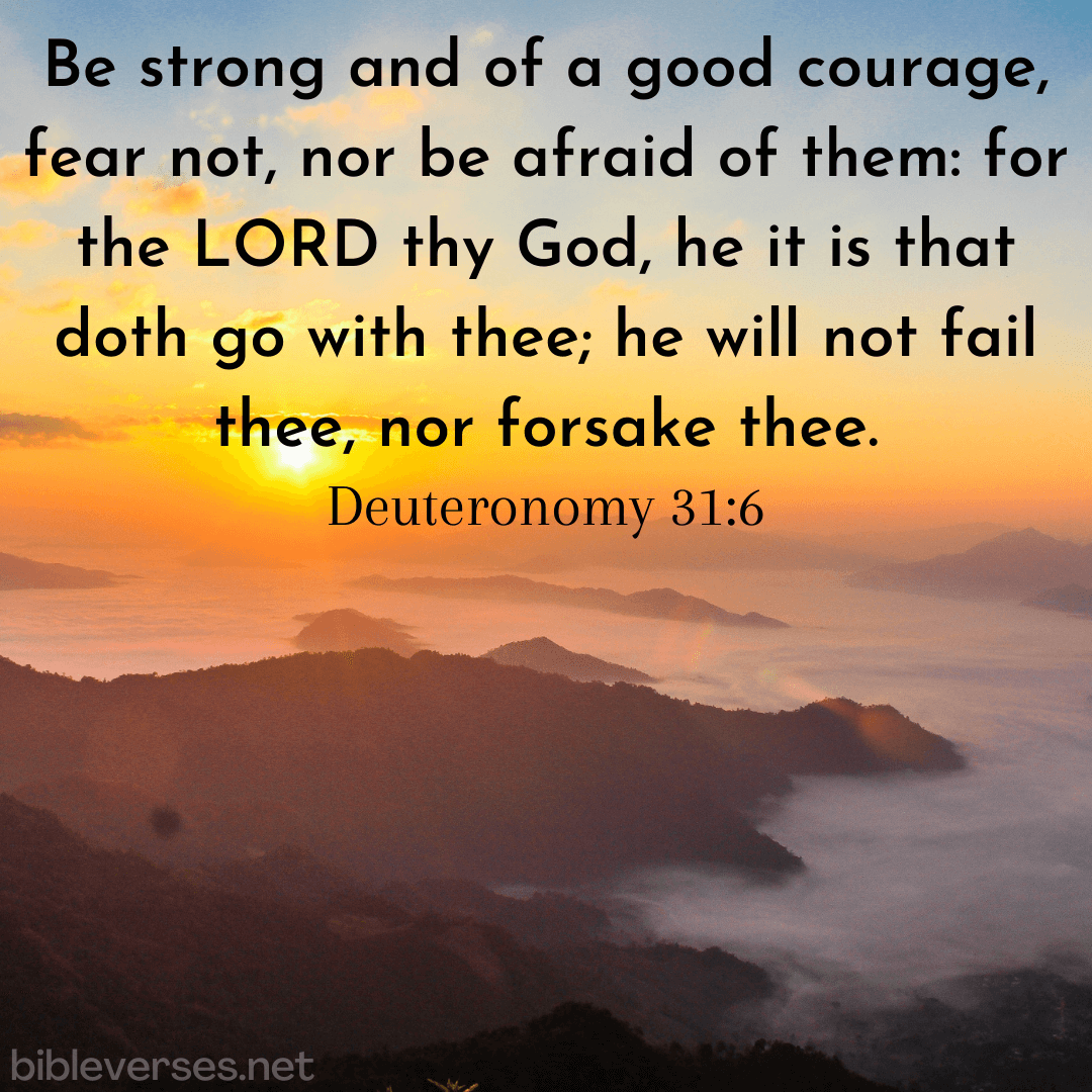 Deuteronomy 31:6 - Bibleverses.net