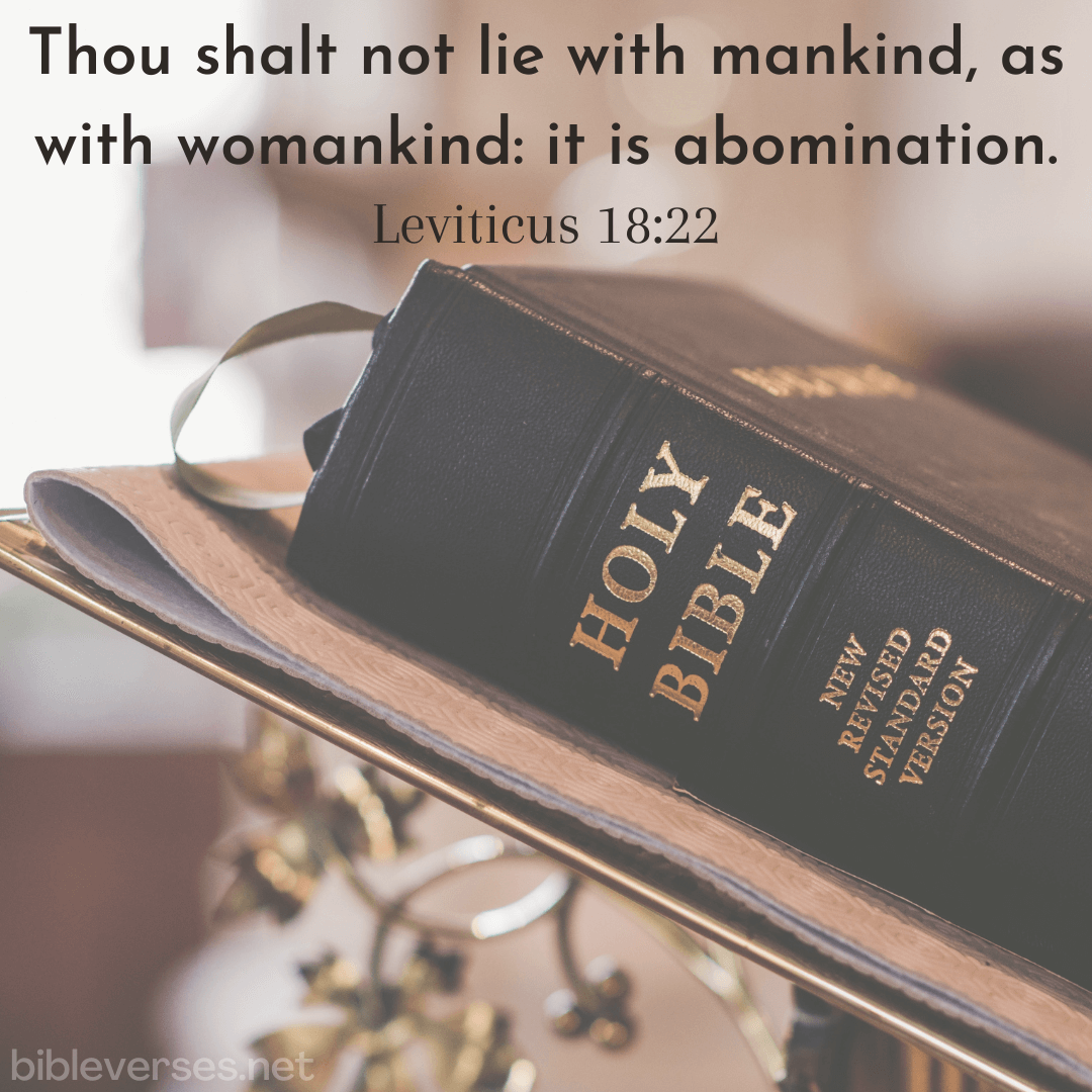 Leviticus 18:22 - Bibleverses.net