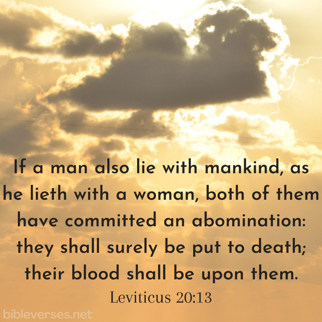Leviticus 20:13 - Bibleverses.net