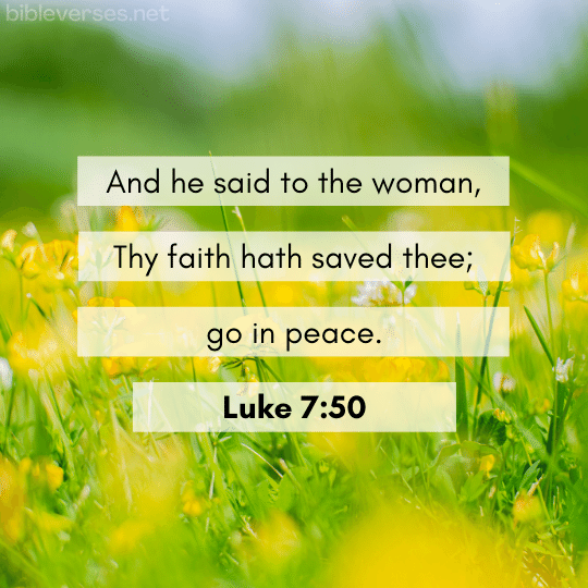 Luke 7:50 - Bibleverses.net