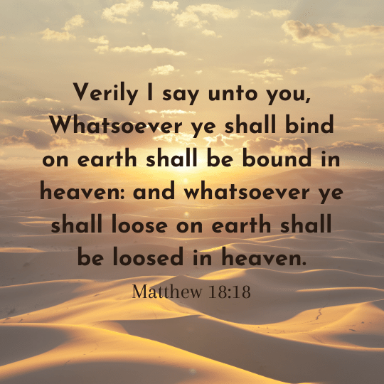 Matthew 18:18 - Bibleverses.net