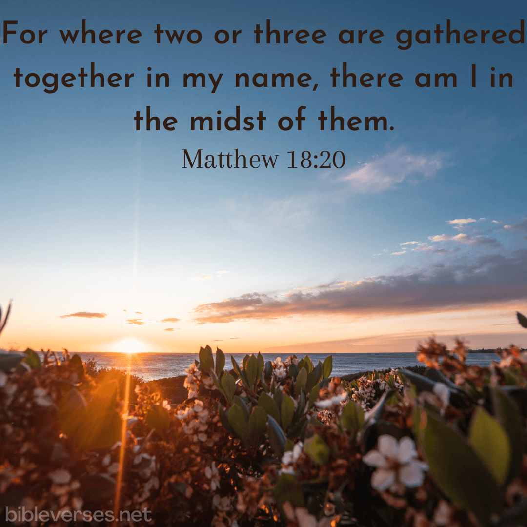Matthew 18:20 - Bibleverses.net