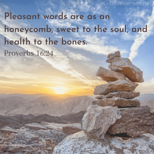 Proverbs 16:24 - Bibleverses.net