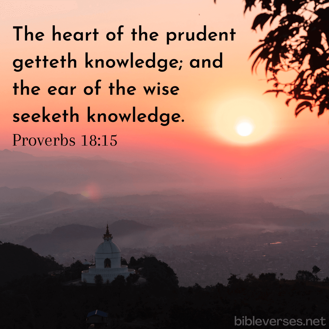 Proverbs 18:15 - Bibleverses.net