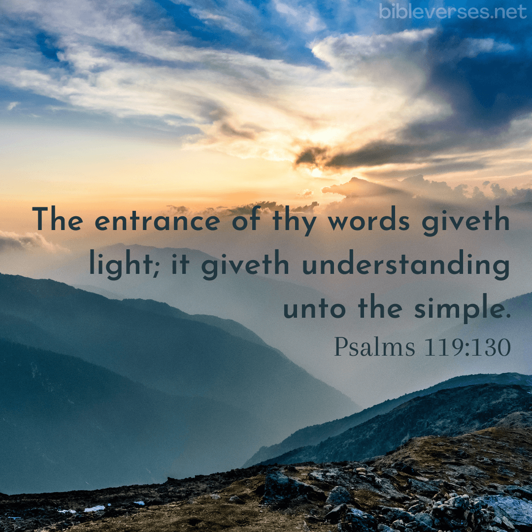 Psalms 119:130 - Bibleverses.net