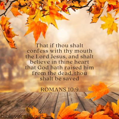 Romans 10:9 - Bibleverses.net