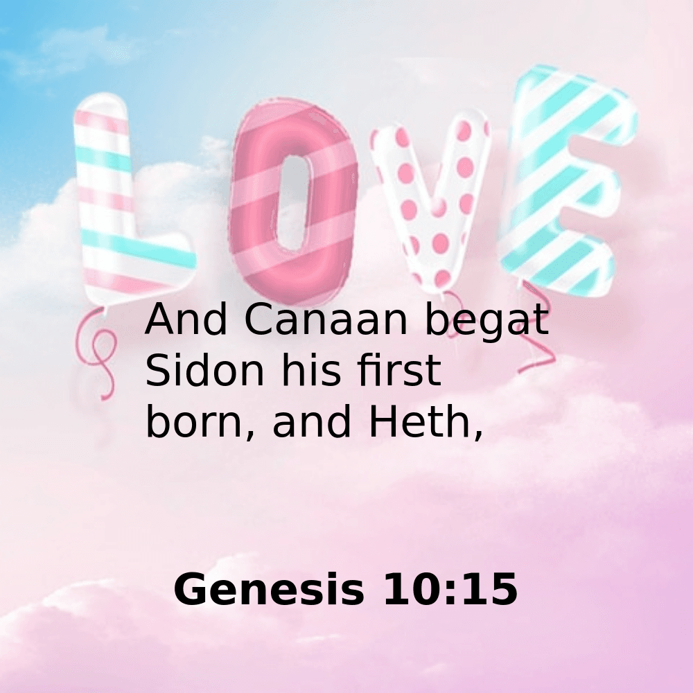 Genesis 10:15 - Bibleverses.net