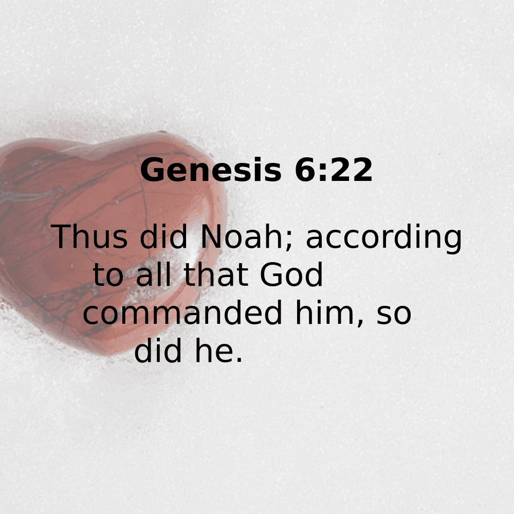 Genesis 6:22 - Bibleverses.net
